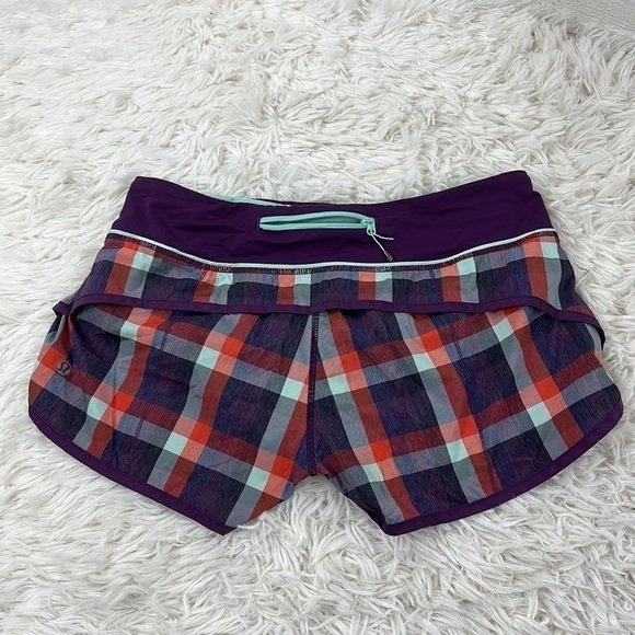 Lululemon Speed Short Yama Check Berry Yum Yum - Picture 2 of 6